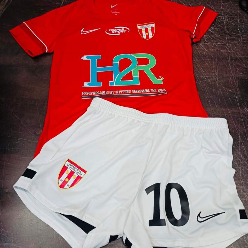 Maillot de l'équipe féminine u Football Club de Wingersheim